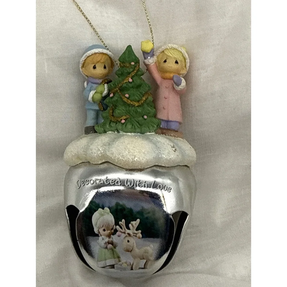 Precious Moments Jingle Bell Christmas Ornament Decorated‎ w/ Love Bradford 2007